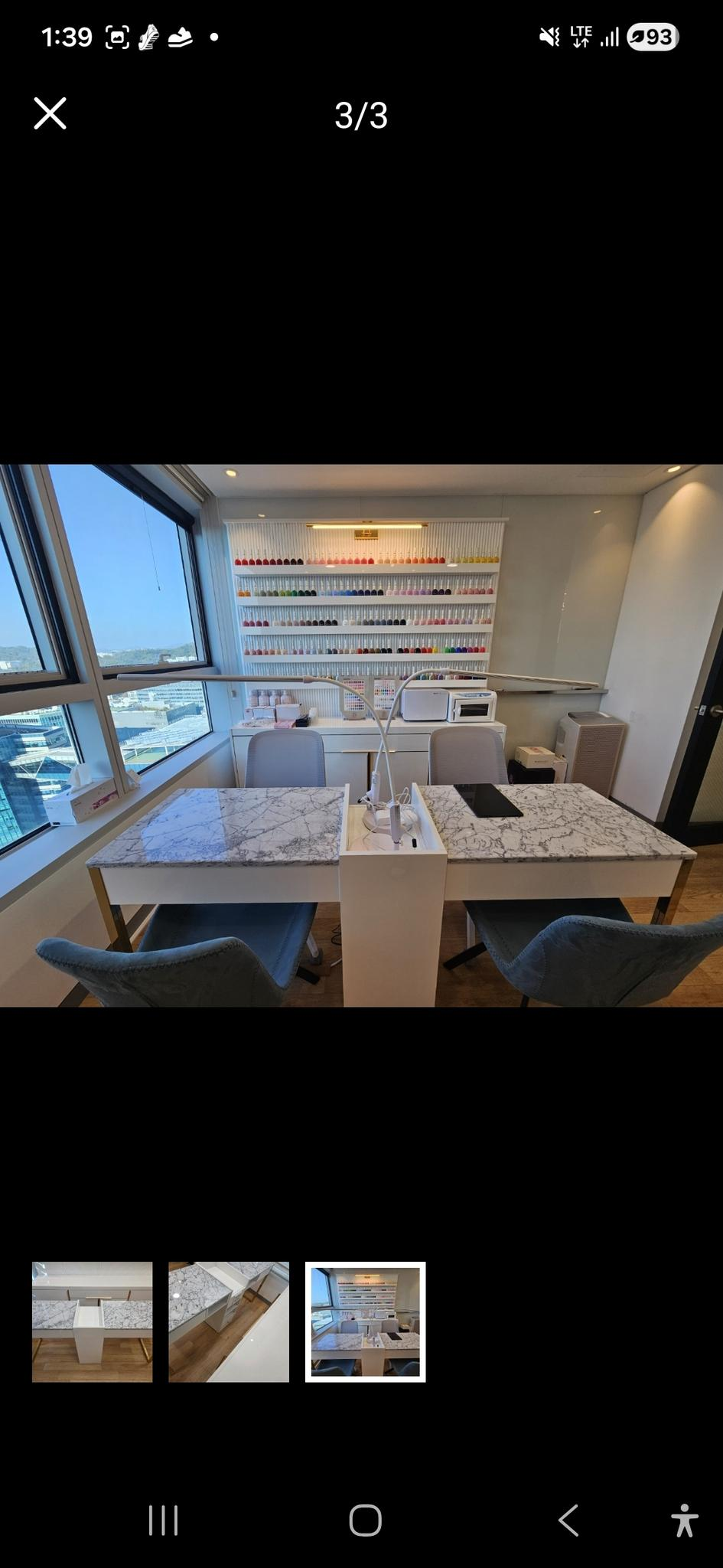 2인 대리석 네일 시술대 - 추가 이미지 2