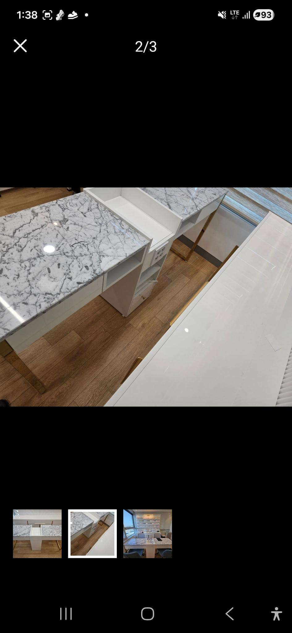 2인 대리석 네일 시술대 - 추가 이미지 3