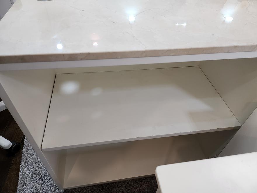 네일엔트리 1단 대리석 라운드 카운터