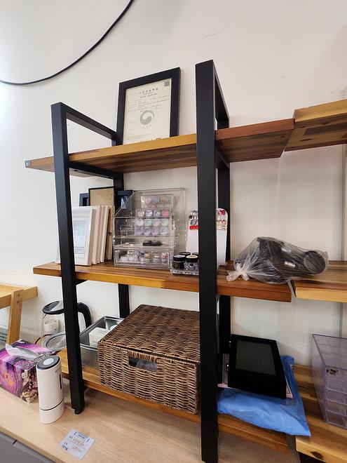 장인가구 우드 3단 선반 블랙