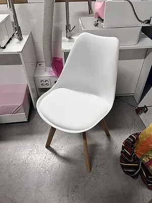 업체미정 고객의자 화이트