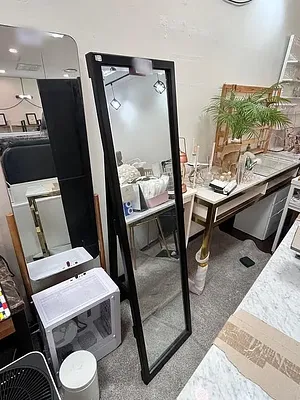 장인가구 거울 블랙