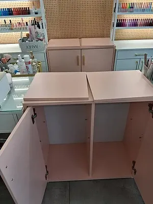 핑크 하부장 2개