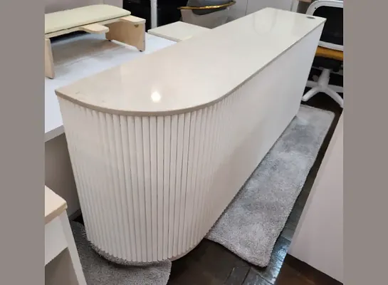 네일엔트리 1단 대리석 라운드 카운터